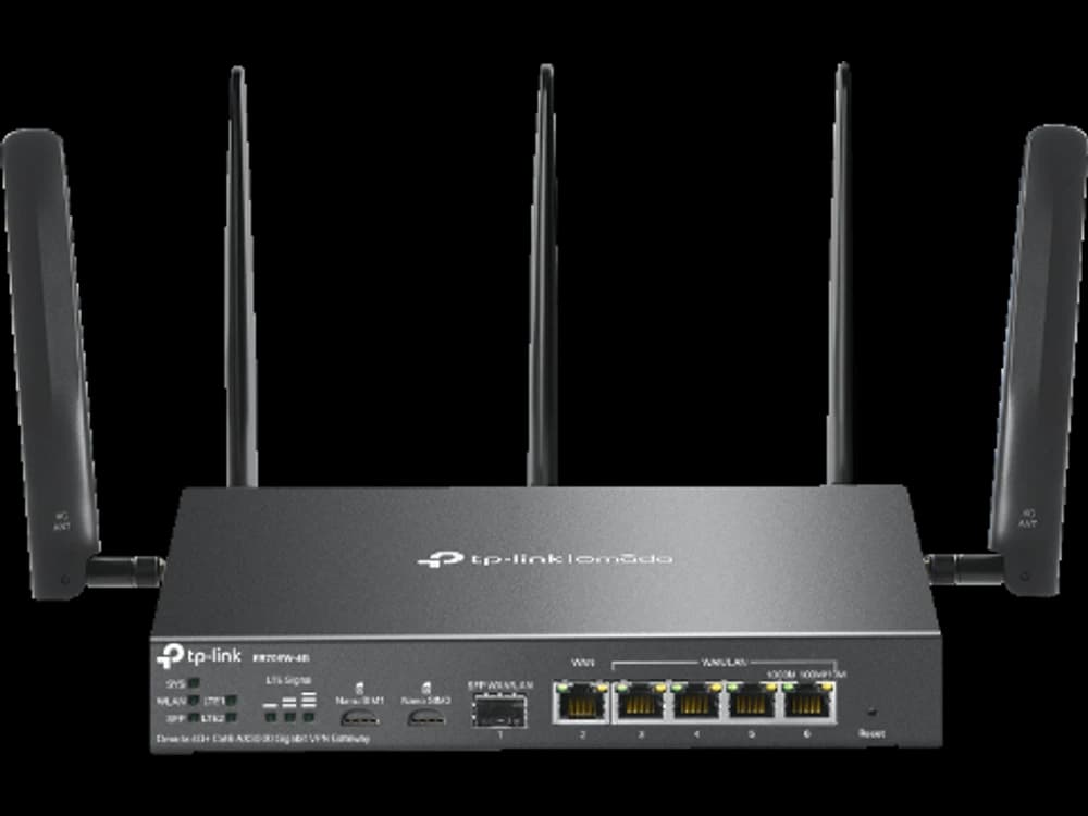 TP-Link ER706W-4G ER706W-4G Omada 4G+ Cat6 AX3000 Gigabit VPN 路由器