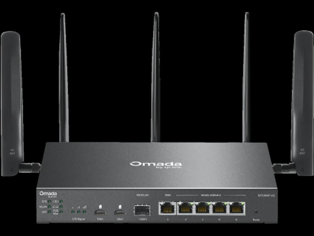 TP-Link ER706WP-4G ER706WP-4G Omada 4G+ Cat6 AX3000 Gigabit VPN 路由器 (含 4-Port PoE+)