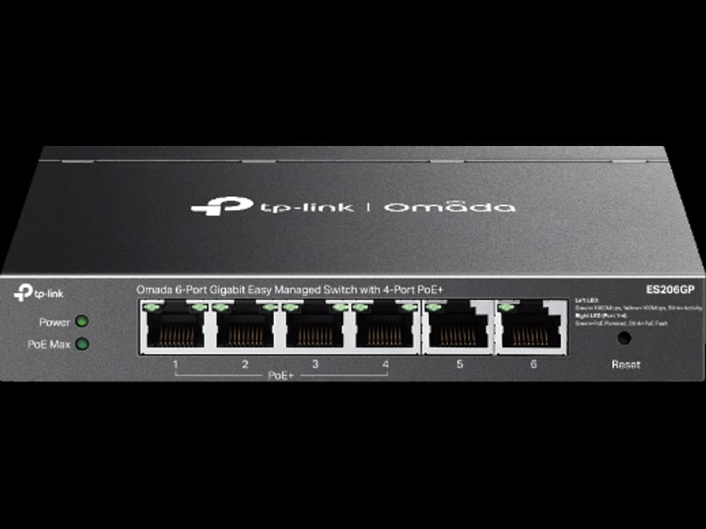 TP-Link ES206GP ES206GP Omada 6 埠 Gigabit 簡易管理型交換器 (含 4 埠 PoE+)