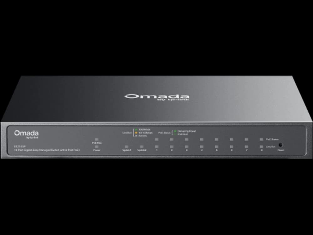 TP-Link ES210GP ES210GP Omada 10 埠 Gigabit 簡易管理型交換器 (含 8 埠 PoE+)