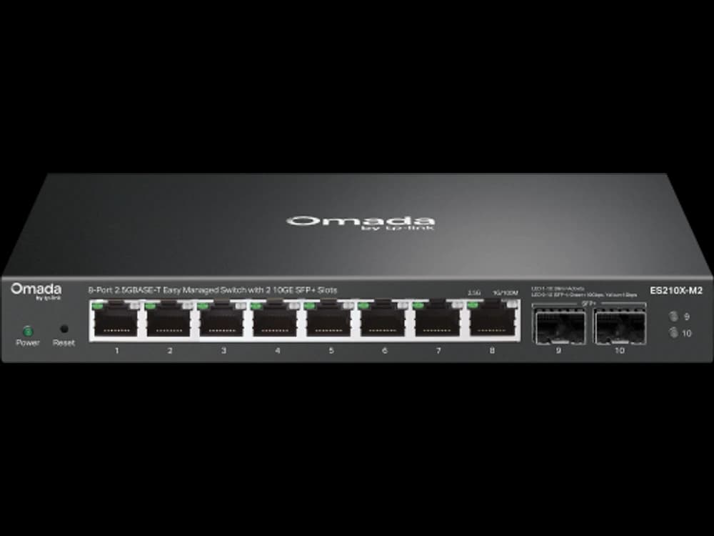 TP-Link ES210X-M2 ES210X-M2 Omada 8 埠 2.5G BASE-T 簡易管理型交換器(含 2 10GE SFP+ 插槽)