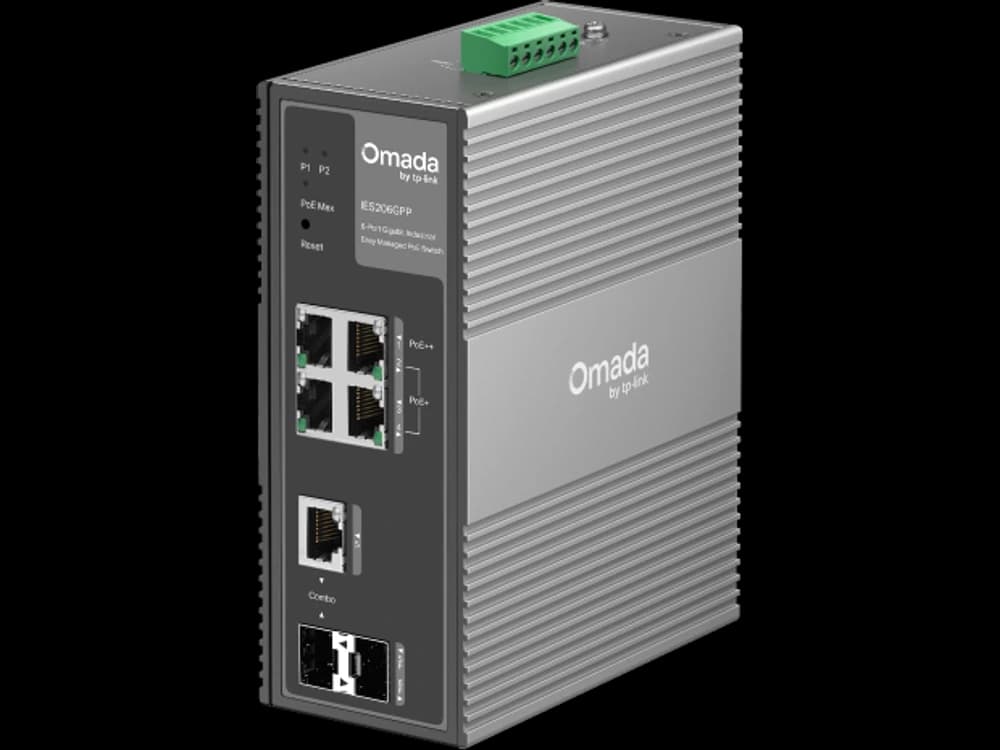 TP-Link IES206GPP IES206GPP Omada 6 埠 Gigabit 工業級簡易管理型交換器 (含 3 埠 PoE+ 和 1 埠 PoE++)