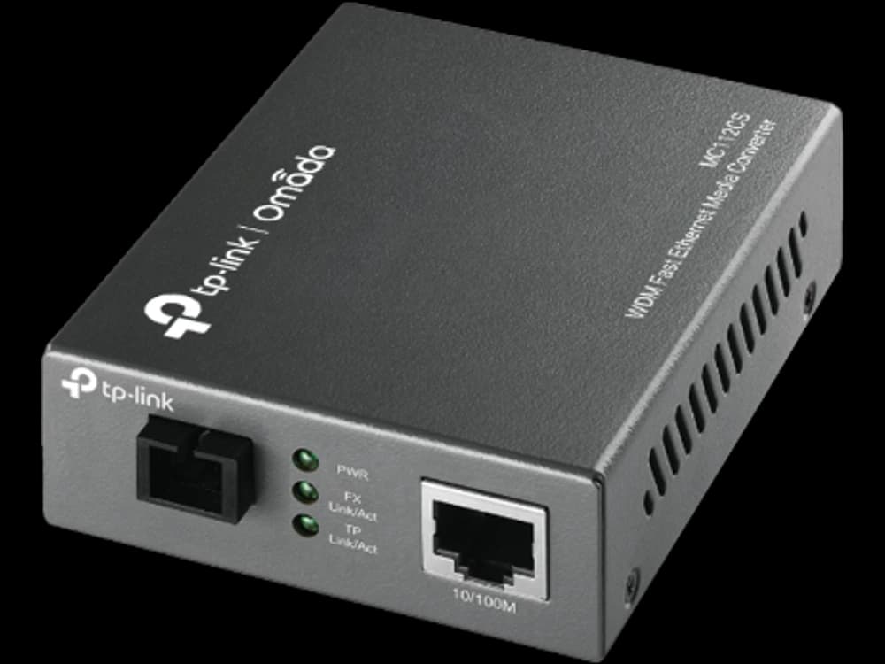 TP-Link MC112CS MC112CS 10/100Mbps WDM 乙太網路轉光纖轉換器(單模單芯)