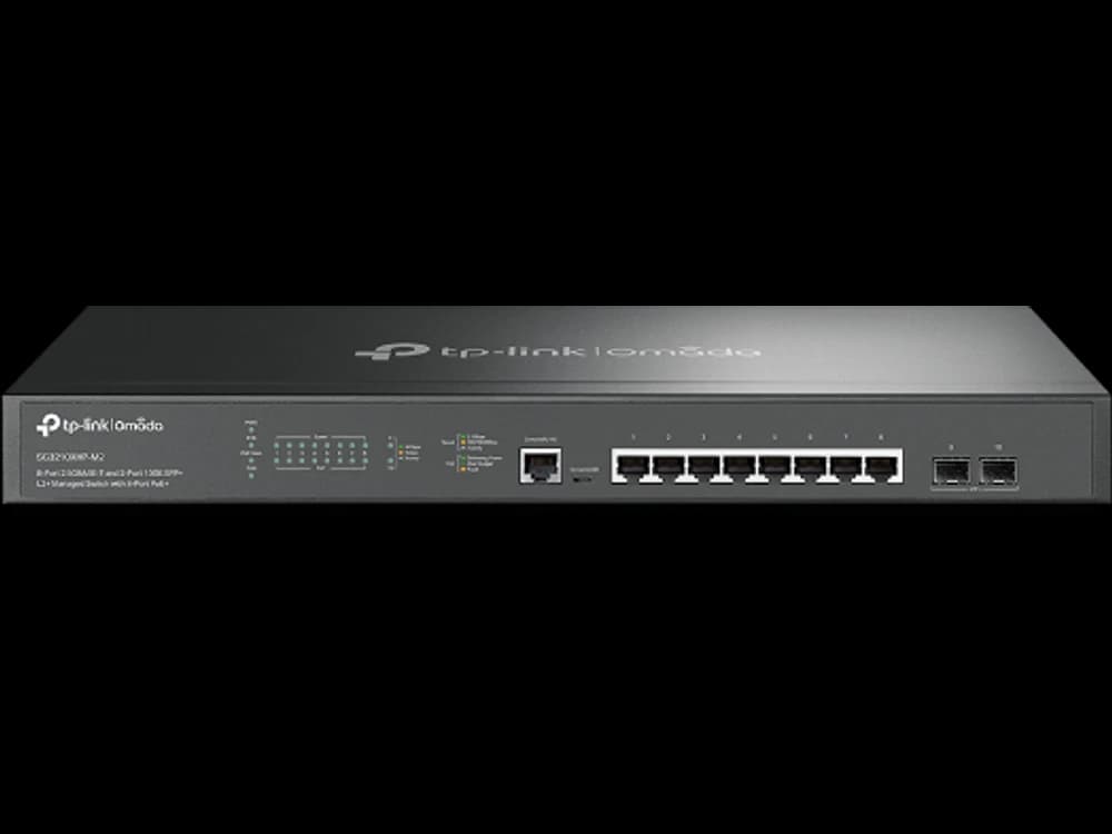 TP-Link SG3210XHP-M2 SG3210XHP-M2 8 埠 2.5G PoE+ 與 2 埠 10G SFP+ 交換器