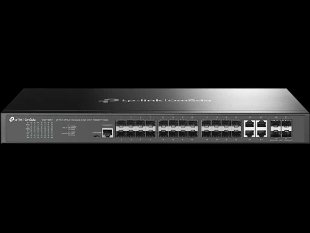 TP-Link SG3428XF SG3428XF Omada 24 埠 SFP L2+ 管理型交換器 (含 4 個 10GE SFP+ 插槽)