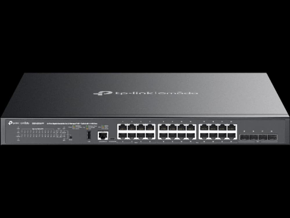 TP-Link SG5428XMPP SG5428XMPP Omada 24 埠 Gigabit 可堆疊 Lite L3 管理型 PoE++ 交換器 (含 4 個 10G 插槽)