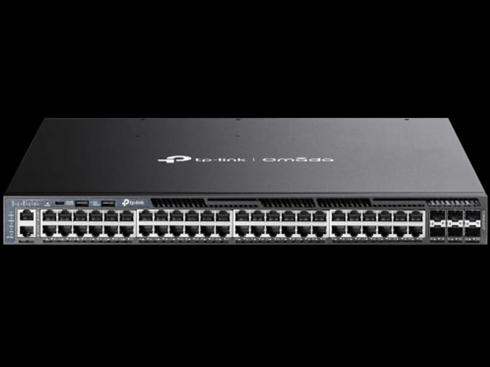 TP-Link SG6654XHP SG6654XHP Omada 48 埠 Gigabit 可堆疊 L3 管理型 PoE+ 交換器 (含 6 個 10G 插槽)