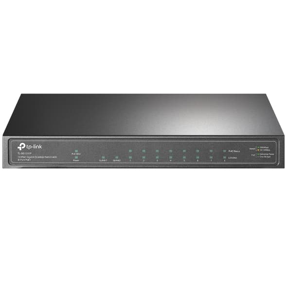 TL-SG1210P 10 埠 Gigabit 非網管型交換器(含 8 埠 PoE+)