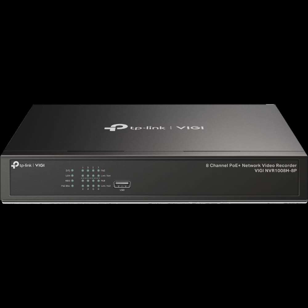 VIGI VIGI NVR1008H-8P VIGI NVR1008H-8P 8 路 PoE+ 網路監控主機