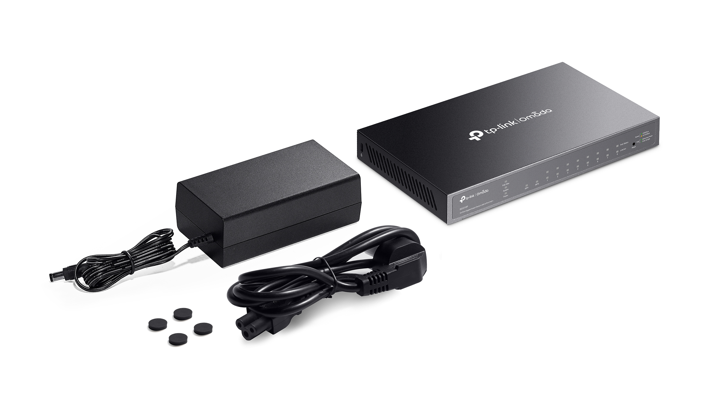 SG2210P 10 埠 Gigabit 智慧型交換器 (含 8 埠 PoE+) 產品圖片 1
