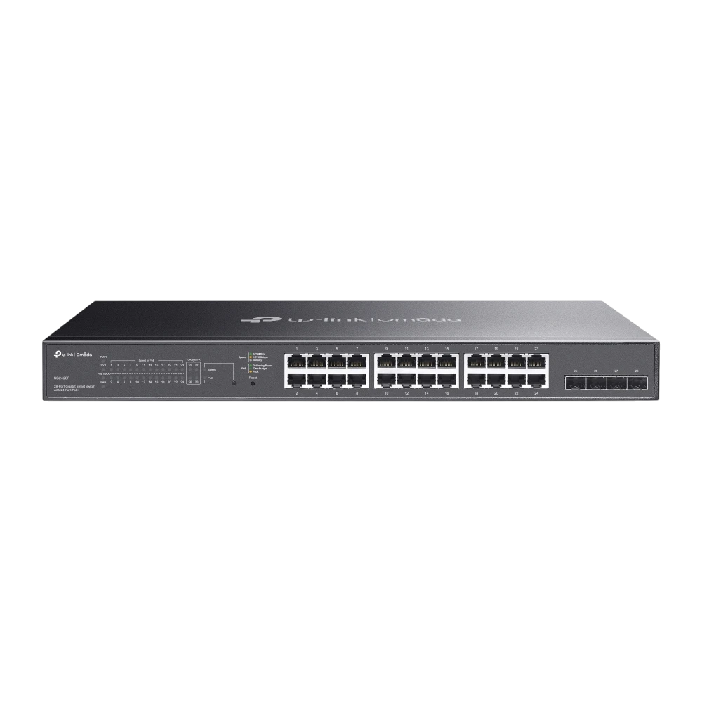 TP-Link SG2428P SG2428P 28 埠 Gigabit 智慧型交換器 (含 24 埠 PoE+)