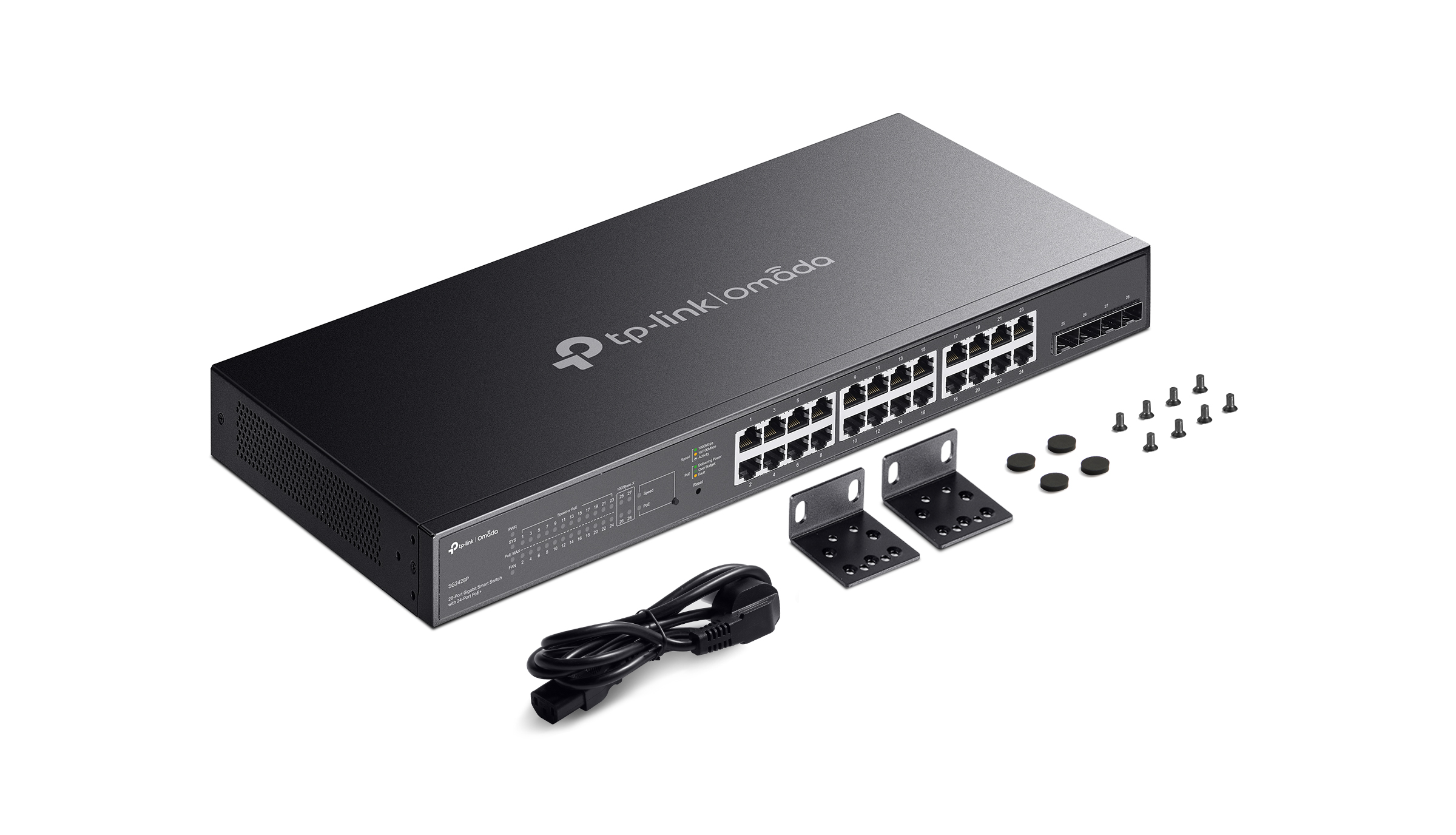 SG2428P 28 埠 Gigabit 智慧型交換器 (含 24 埠 PoE+) 產品圖片 1