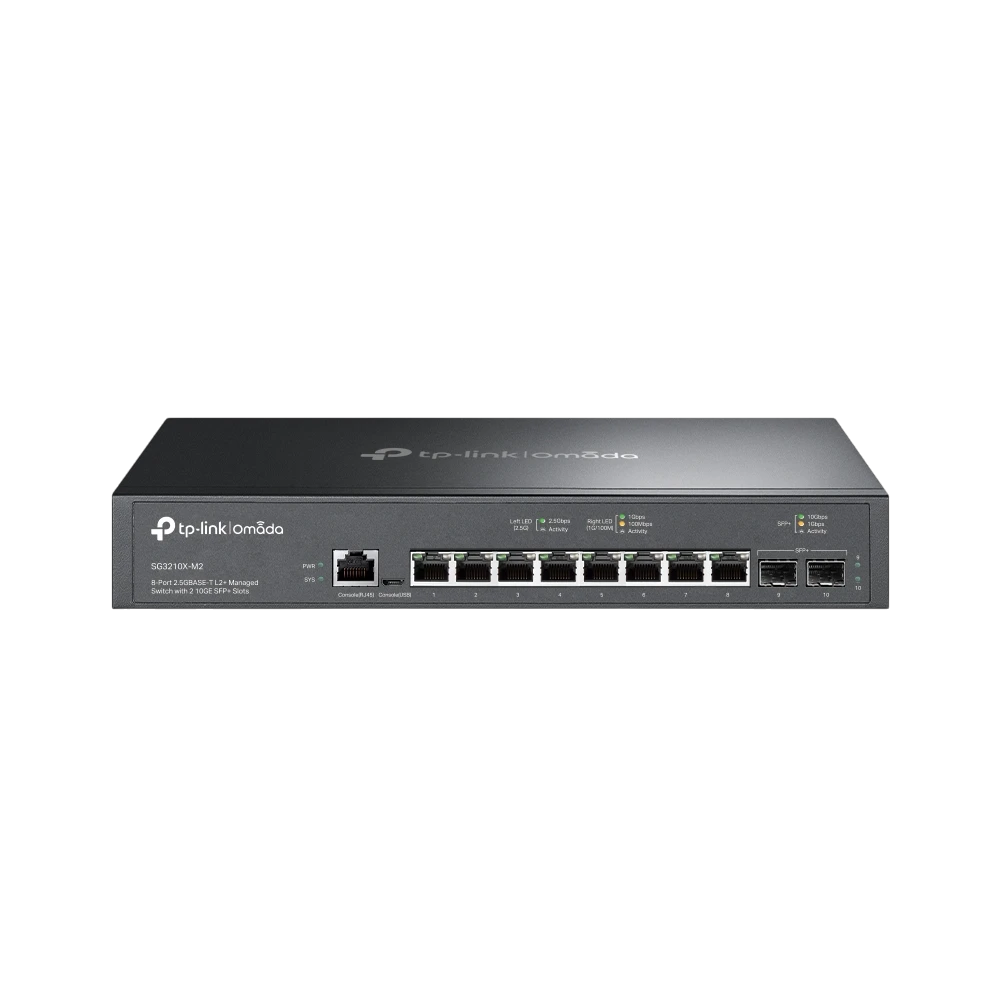TP-Link SG3210X-M2 SG3210X-M2 8 埠 2.5G L2+ 管理型交換器